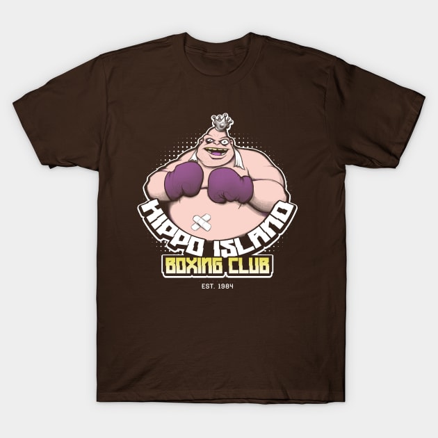 Hippo Island Boxing Club T-Shirt by andyhuntdesigns